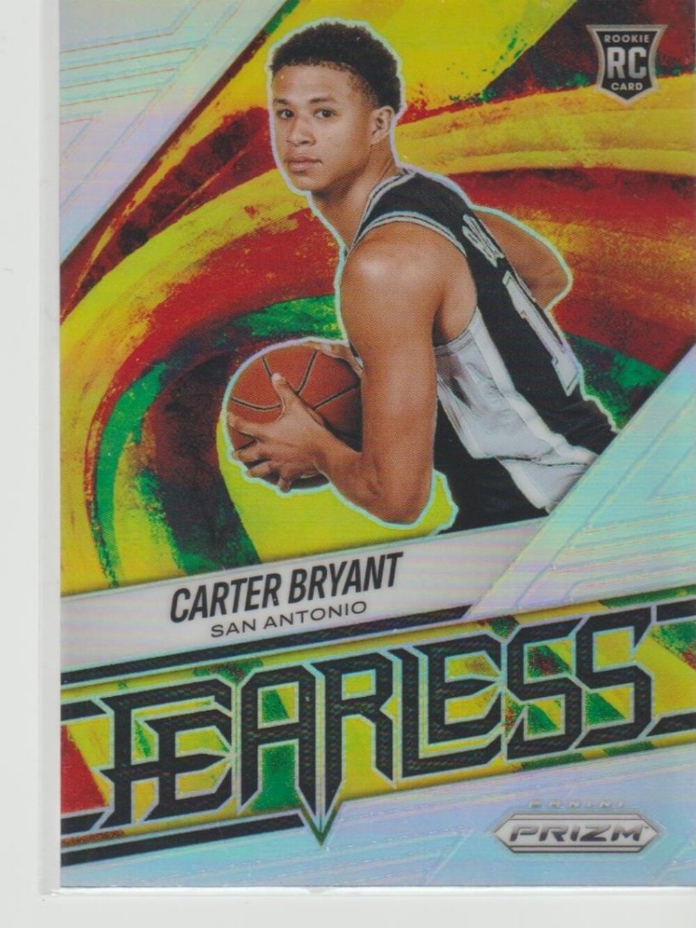 Carter Bryant 2025-26 Panini Prizm #9 Fearless RC Rookie San Antonio Spurs